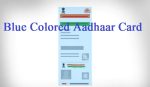 Blue Aadhaar Card