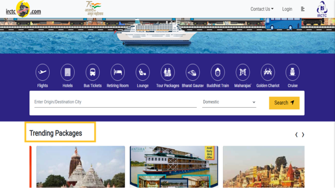 irctc tour package