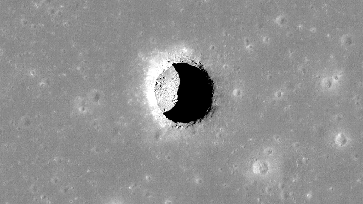 nasa goddard arizona state university moon pit