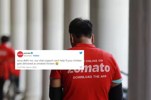 Zomato tweeted about chicken delivery
