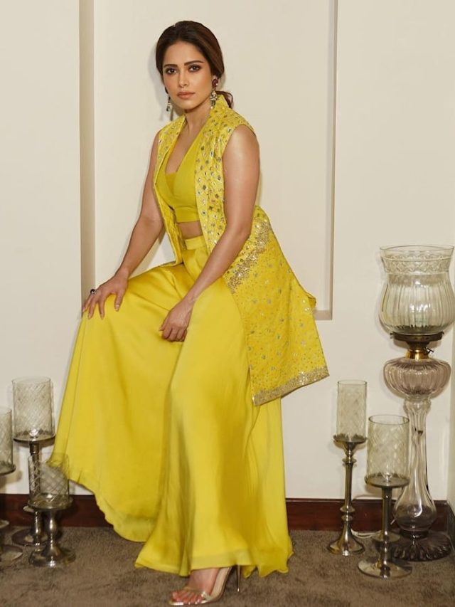 See Pictures of Nushrratt Bharuccha Looking Beautiful in a Yellow Ethnic Outfit