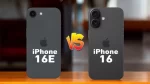 iPhone 16 versus iPhone 16e